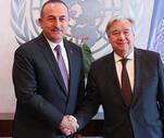Son Dakika: Bakan Çavuşoğlu, Guterres ile görüştü