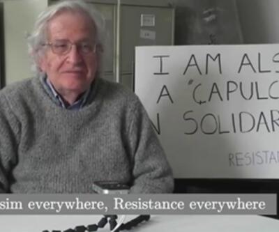 Noam Chomsky de çapulcu oldu