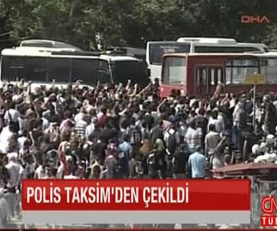Polis Taksim'den çekildi!