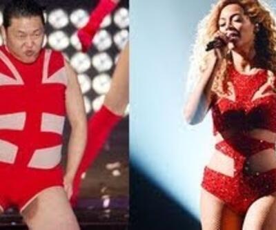 PSY konserinde Beyonce'yi taklit etti