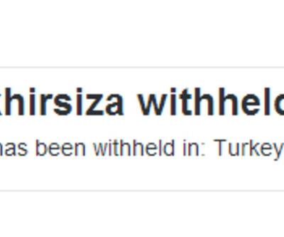 Twitter o hesaba Türkiye'den erişimi engelledi