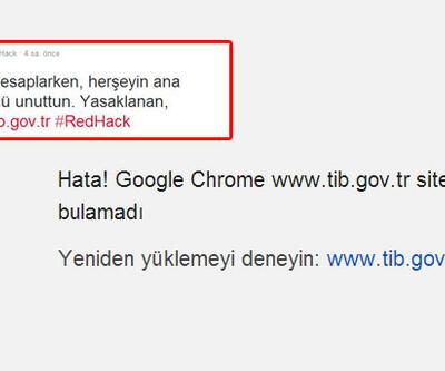 Redhack TİB'i "hack"ledi.