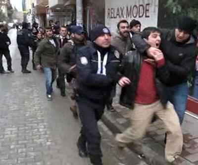 Erdoğan aleyhine slogan atanlar gözaltına alındı