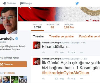 Ahmet Davutoğlu: Elhamdülillah...