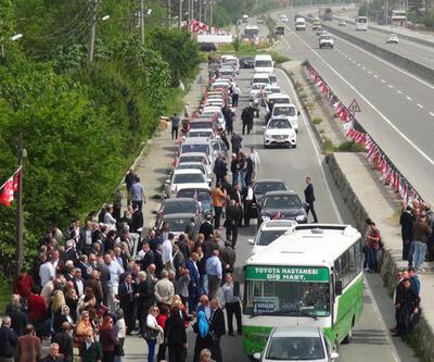 Meral Akşener'i 200 araçlık konvoy karşıladı 