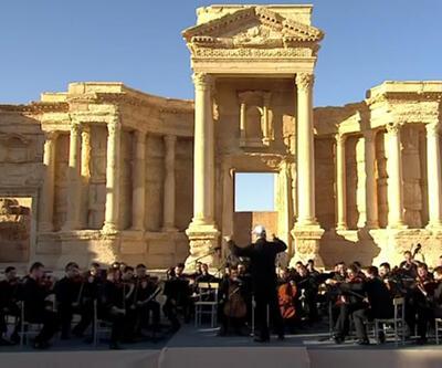 Rus orkestrası Palmira'da konser verdi