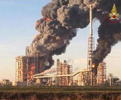 İtalya'da petrol rafinerisi yanıyor