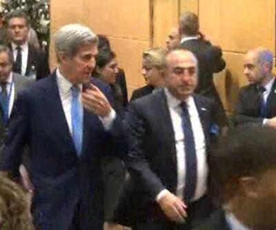 Çavuşoğlu-Kerry ile Brüksel'de görüştü