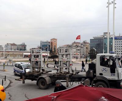 Taksim ve İstiklal Caddesi'nde 15 Şubat önlemi sürüyor