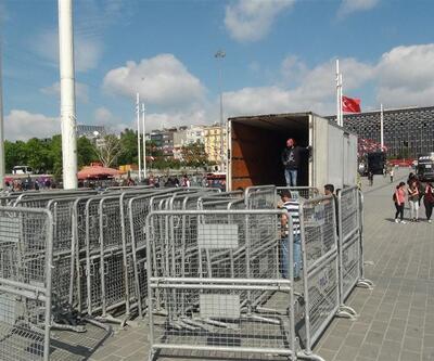 Gezi Parkı'nın çevresi bariyerlerle çevrildi