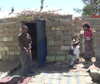 Operasyonlarda evleri yıkıldı, 5 kişilik aile barakada yaşam mücadelesi veriyor
