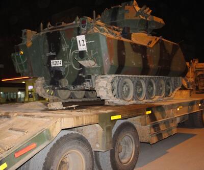 Irak sınırına tank sevkiyatı yapıldı