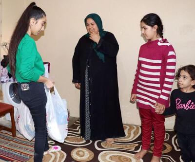 15 yaşındaki Cennet, Türkmen ailelerin ''yardım meleği'' oldu