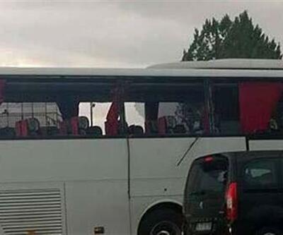Sarıyer otobüsüne Diyarbakır’da taşlı saldırı