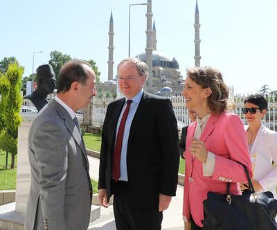 AB büyükelçileri Edirne'de tarihi mekanları gezdiler