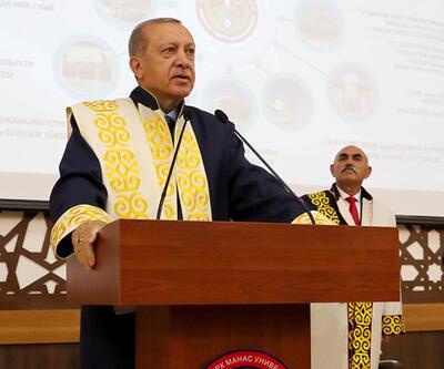Cumhurbaşkanı Erdoğan'a Kırgızistan'da fahri doktora ünvanı 