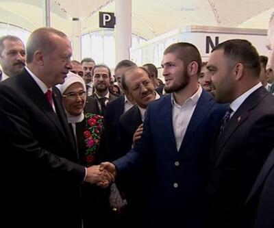 Cumhurbaşkanı Erdoğan Nurmagomedov'la görüştü