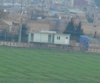 Kamışlı'daki teröristlere gönderilen iş makineleri ve tanker görüntülendi
