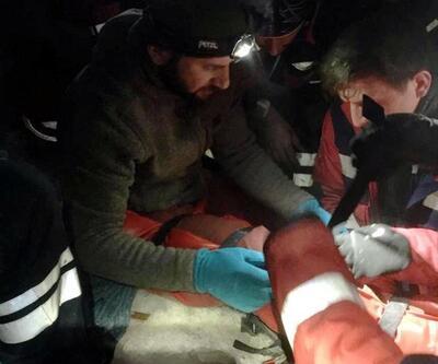 Yaralı dağcıyı AFAD ve UMKE ekipleri kurtardı