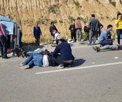 Adana'da 15 kişinin yaralandığı kazada can pazarı