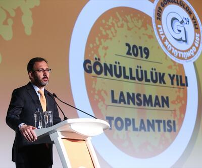 Bakan Kasapoğlu ''2019 Gönüllülük Yılı''nı anlattı