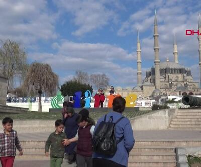 Edirne'de turist yoğunluğu