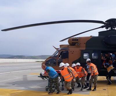 Askeri helikopter, 8 yaşındaki çocuk için havalandırıldı