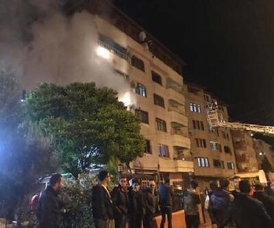 5 katlı apartmanda çıkan yangında 14 kişi dumandan etkilendi