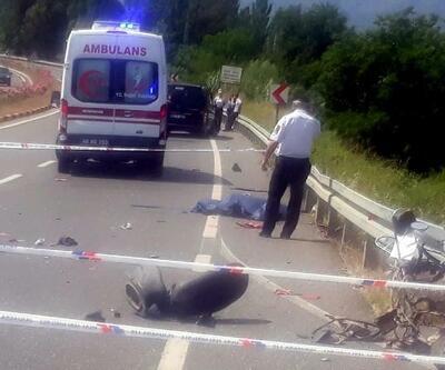 Minibüsün çarptığı motosikletin sürücüsü öldü