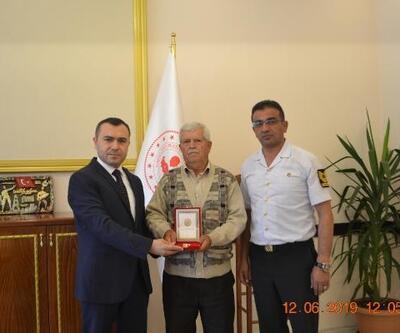 Büyükorhan’da Kıbrıs Gazisine madalya verildi