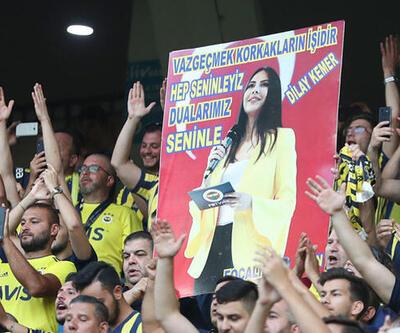 Fenerbahçe taraftarından Dilay Kemer'e destek