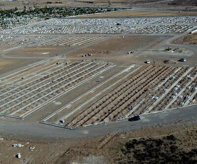 Erzurum'da 800 mezar kazıldı