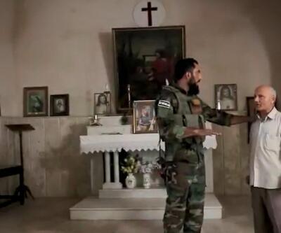 SMO, Resulayn’da patlayıcılardan temizlediği kiliseyi Hristiyanlara teslim etti