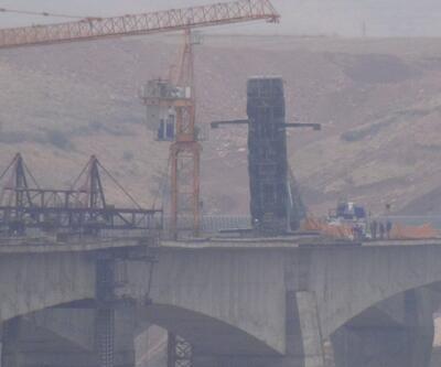 Türkiye'nin en uzun köprüsünün inşaatında akılalmaz kaza
