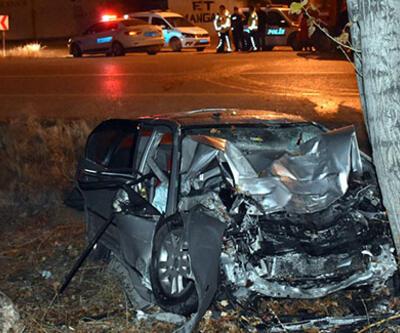 Şarampoldeki ağaca çarpan otomobilin sürücü öldü