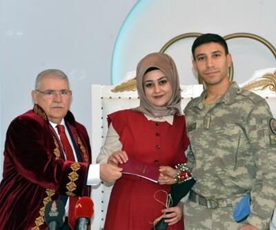 Barış Pınarı Harekatı'nda görev yapan asker 14 Şubat'ta evlendi