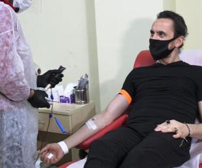 Tuncay Şanlı iftar sonrası kan bağışladı