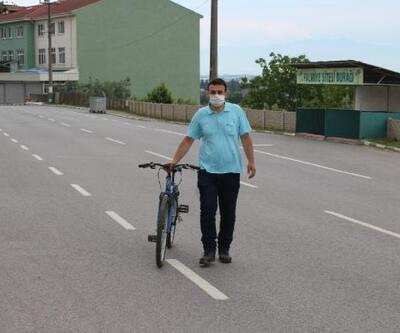 Kızını görebilmek için Sakarya’dan Çanakkale’ye bisikletle gitti