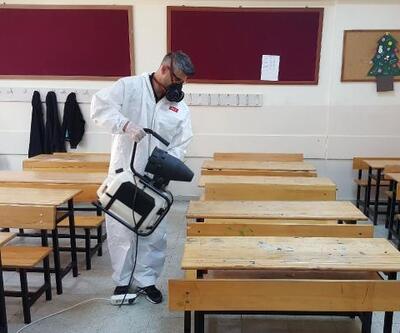 Çankaya'da LGS öncesi okullar dezenfekte edildi