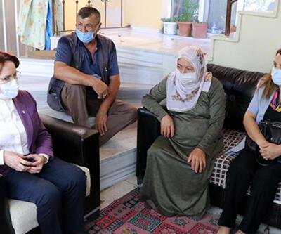 Akşener eski eşi tarafından öldürülen Emine Bulut'un ailesini ziyaret etti