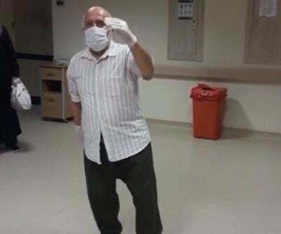 75 yaşında koronavirüsü yendi, taburcu olurken 'harmandalı' oynadı