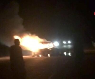 Kamyona çarpan otomobil alev aldı 3 kişi yanarak öldü | Video