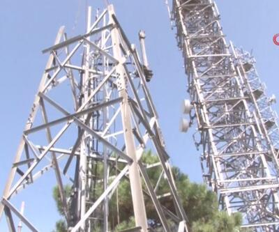 Çamlıca'daki antenlerin söküm çalışması sürüyor | Video