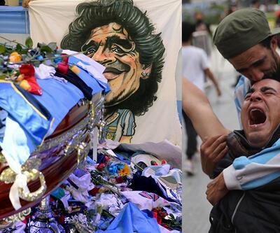 Son dakika... Maradona gözyaşlarıyla uğurlandı | Video