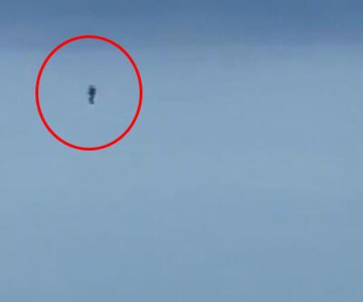 Sırtında jet motoruyla uçan adam 900 metre yükseklikte görüntülendi | Video