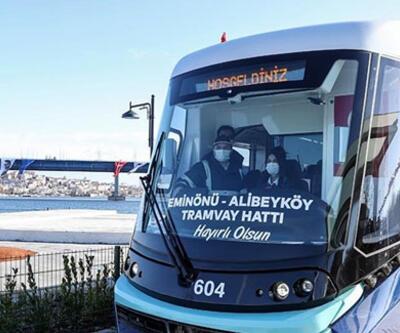 Eminönü-Alibeyköy Tramvay Hattı'nın ilk bölümü açıldı