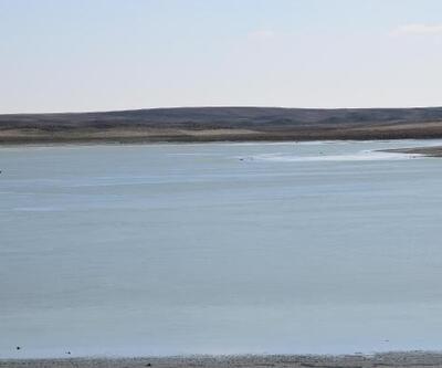 Konya'daki Küçük Göl dondu