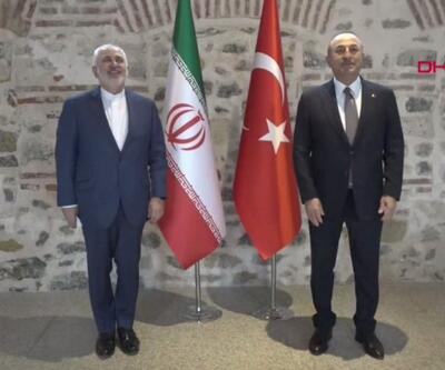 Çavuşoğlu İranlı mevkidaşı Zarif ile Dolmabahçe'de bir araya geldi