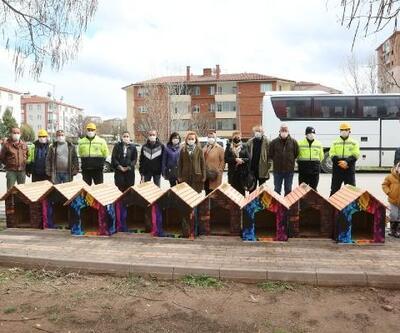 Odunpazarı Belediyesi sokak hayvanları için kulübe hazırladı