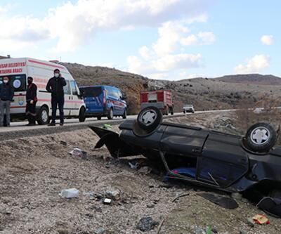 Burdur'da otomobil devrildi: 1 ölü, 1 yaralı